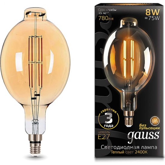 Лампа Gauss Vintage Filament