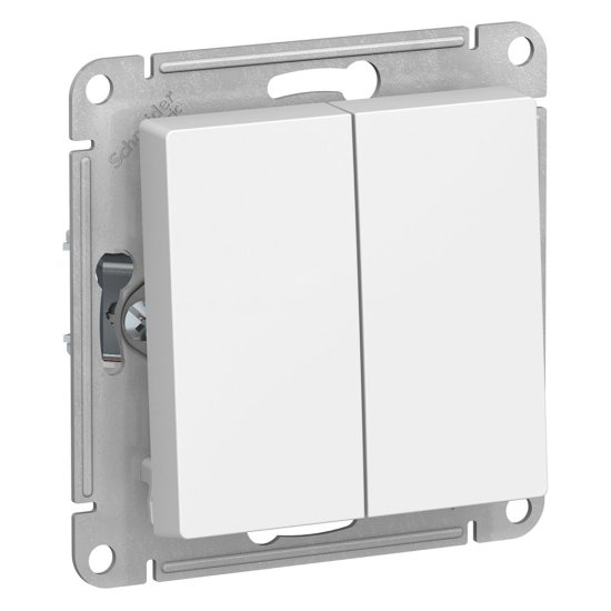 Двухклавишный переключатель Systeme Electric ATLASDESIGN