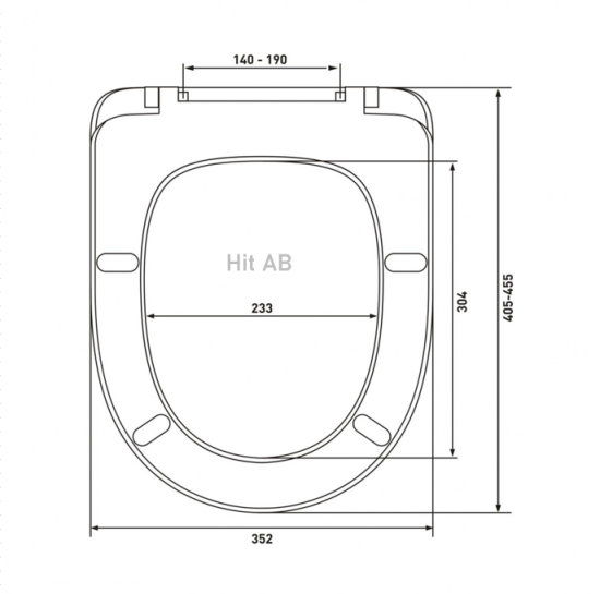 Сиденье для унитаза Hit AB