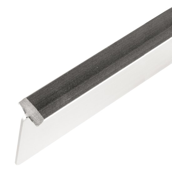 Планка для столешницы соединительная под 3D кромку 0.4 см цвет матовый хром