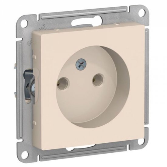 Розетка Systeme Electric Бежевый без заземления, 16А