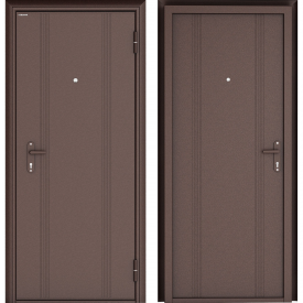 Дверь входная металлическая Doorhan Эко 98x205 см правая цвет антик медь