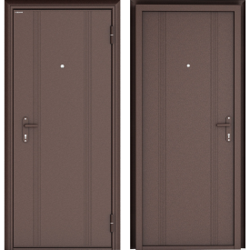 Дверь входная металлическая Doorhan Эко 98x205 см правая цвет антик медь