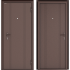 Дверь входная металлическая Doorhan Эко 98x205 см правая цвет антик медь