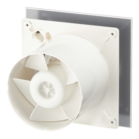 Вентилятор осевой Cata E-120 GTH с датчиком влажности и таймером 180х180 мм d120 мм белый