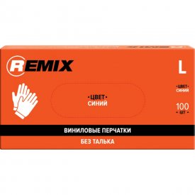 Виниловые перчатки REMIX RM-GL-VYN-B-L