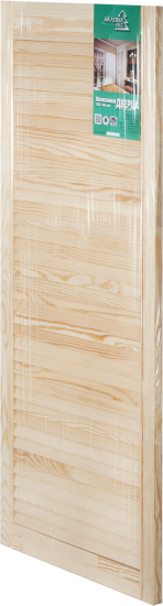 Дверка жалюзийная 1205x494x20 мм хвоя сорт А