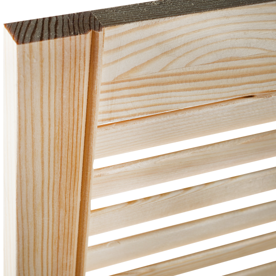 Дверка жалюзийная 715x594x20 мм хвоя сорт А