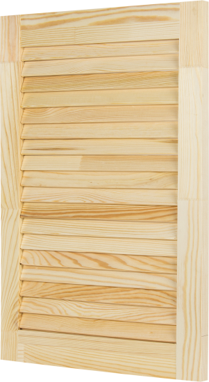 Дверка жалюзийная 605x394x20 мм хвоя сорт А