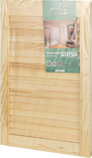 Дверка жалюзийная 605x394x20 мм хвоя сорт А