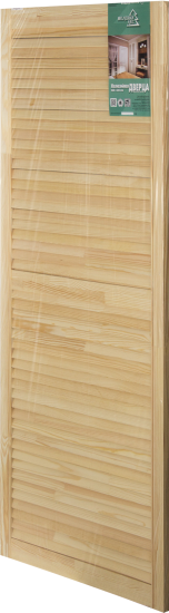 Дверка жалюзийная 1505x594x20 мм хвоя сорт А