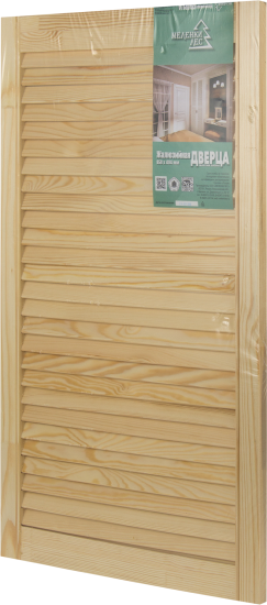 Дверка жалюзийная 850x494x20 мм хвоя сорт А