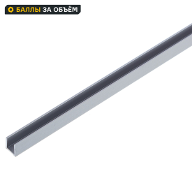 Планка для стеновой панели торцевая 60x1x0.4 см алюминий