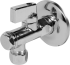 Кран угловой Valtec для подключения смесителя 1/2x3/8 хромированный VT.282.N.0410
