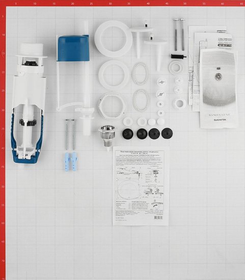 Унитаз-компакт Sanita Формат с косым выпуском с сиденьем пластик белый (WC.CC/Format/1-P/WHT.G/S1)