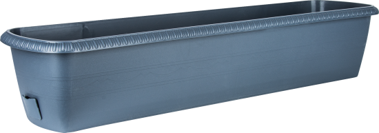 Ящик балконный Жардин 80x20x15.5 см v24 л пластик серый