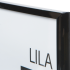 Рамка Inspire Lila 21x29.7 см цвет чёрный