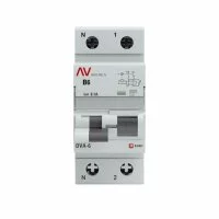 Автомат дифференциальный EKF Averes DVA-6 40А 100 мА 1P+N тип AC 6 кА (rcbo6-1pn-6B-100-ac-av)