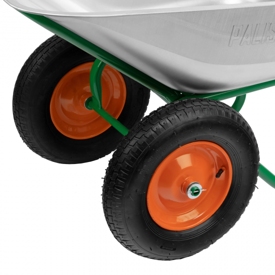 Тачка садовая двухколесная усиленная 320 кг/100 л