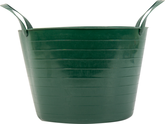 Ведро с ручками гибкое Дельта зелёное 14 л, мягкий пластик