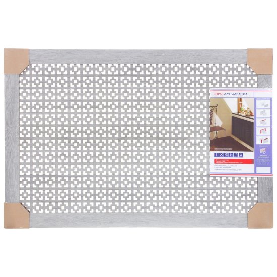 Экран для радиатора Дамаско 90x60 см цвет дуб серый