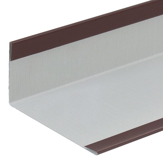 Наличник оконный металл Hauberk 1.25 м. коричневый