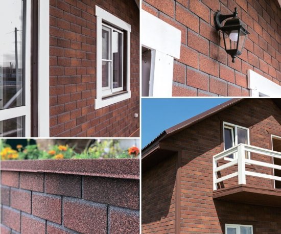 Фасадная плитка Hauberk 2.0 м² терракотовый