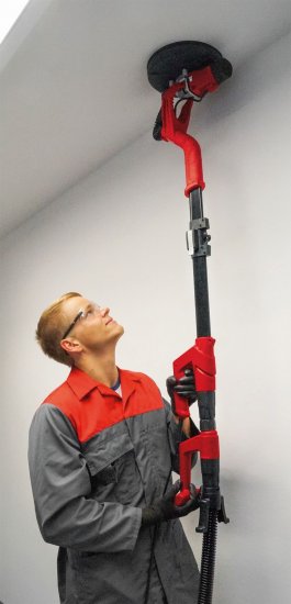 Машина шлифовальная для стен и потолков сетевая жираф Einhell TC-DW 225, 600 Вт, 225 мм