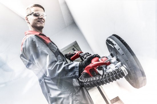 Машина шлифовальная для стен и потолков сетевая жираф Einhell TC-DW 225, 600 Вт, 225 мм