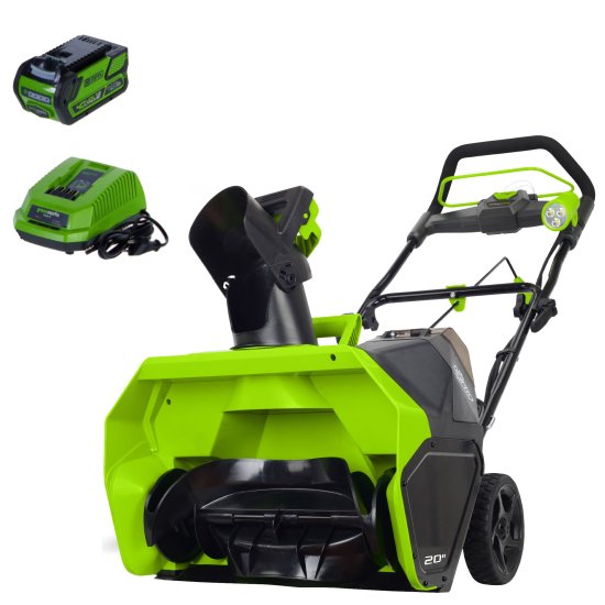 Снегоуборщик аккумуляторный GREENWORKS Бесщёточный GD40ST 51 см 40 В 1x4 Ач АКБ и ЗУ в комплекте
