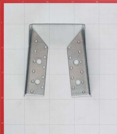 Опора бруса закрытая оцинкованная 140х76х100х2 мм