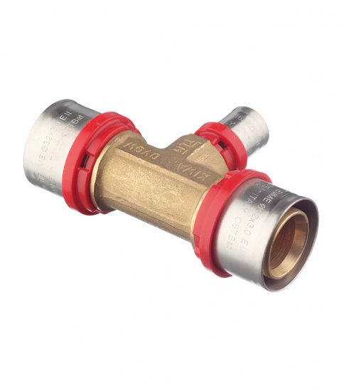 Тройник Tiemme 32(пресс) х 16(пресс) х 32(пресс)