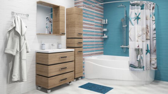 Ванна Sensea Глоу акриловая 170x110 см левая