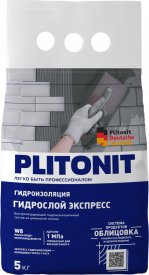 Гидроизоляция Plitonit Гидрослой Экспресс 5 кг