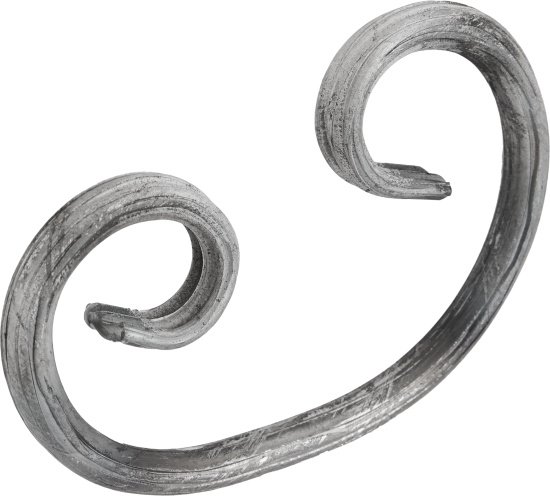 Элемент кованый завиток Лоза ассиметричный 125x90 мм