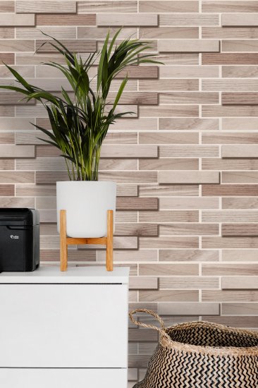 Листовая панель ПВХ 980x480x3 мм Паркет грей 0.47 м²