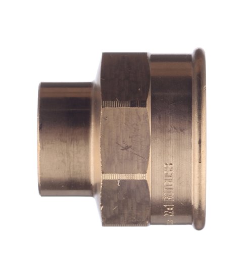 Муфта Viega под внутреннюю пайку 15 мм х 3/4 ВР(г) медная