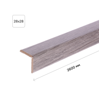 Уголок МДФ универсальный Кигали венге 28x28x2600 мм