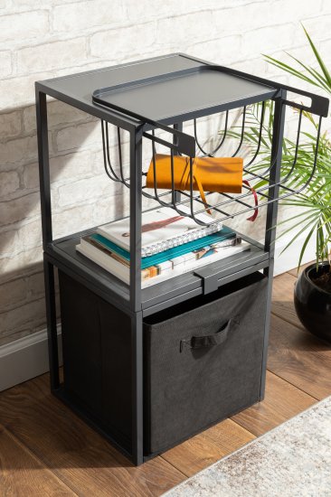 Короб Spaceo KUB 31x31x31 см 29.7 л полипропилен цвет чёрный