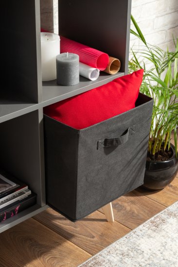 Короб Spaceo KUB 31x31x31 см 29.7 л полипропилен цвет чёрный