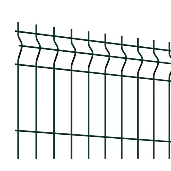 3D панель для забора Grand Line Light 2.5x1.53 м зеленый RAL 6005