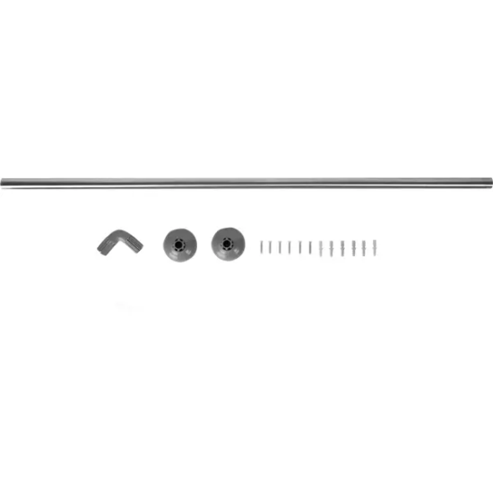 Карниз для ванной Vidage угловой 90x90 см цвет хром