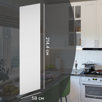 Фальшпанель для кухонного шкафа Ньюпорт 58x214.4 см Delinia ID МДФ цвет белый