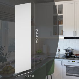 Фальшпанель для кухонного шкафа Ньюпорт 58x214.4 см Delinia ID МДФ цвет белый