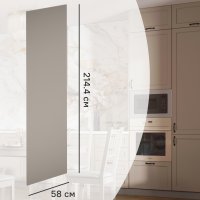 Фальшпанель для кухонного шкафа Ньюпорт 58x214.4 см Delinia ID МДФ цвет топо