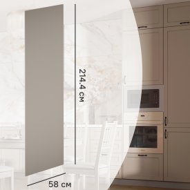 Фальшпанель для кухонного шкафа Ньюпорт 58x214.4 см Delinia ID МДФ цвет топо