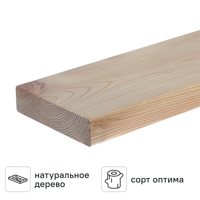 Палубная доска Лиственница Оптима 2000x120x28 мм 0.24 м²