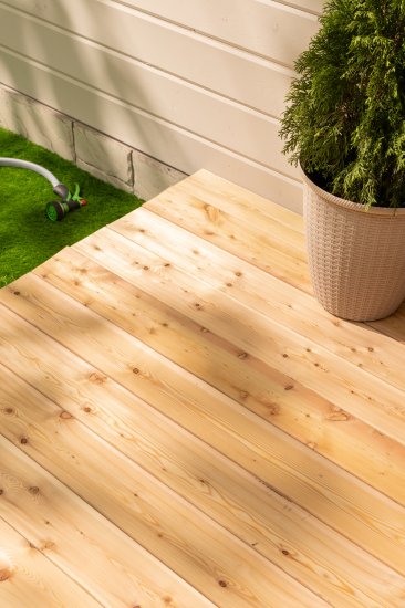 Палубная доска Лиственница Оптима 2000x120x28 мм 0.24 м²