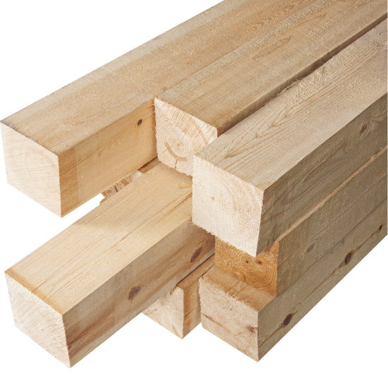 Брус нестроганый 100x100x3000 мм хвоя ФГИС ЛК