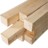 Брус нестроганый 100x100x3000 мм хвоя